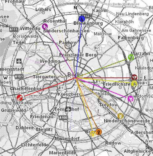 Astrogeographische Orts/Stadtkarte
